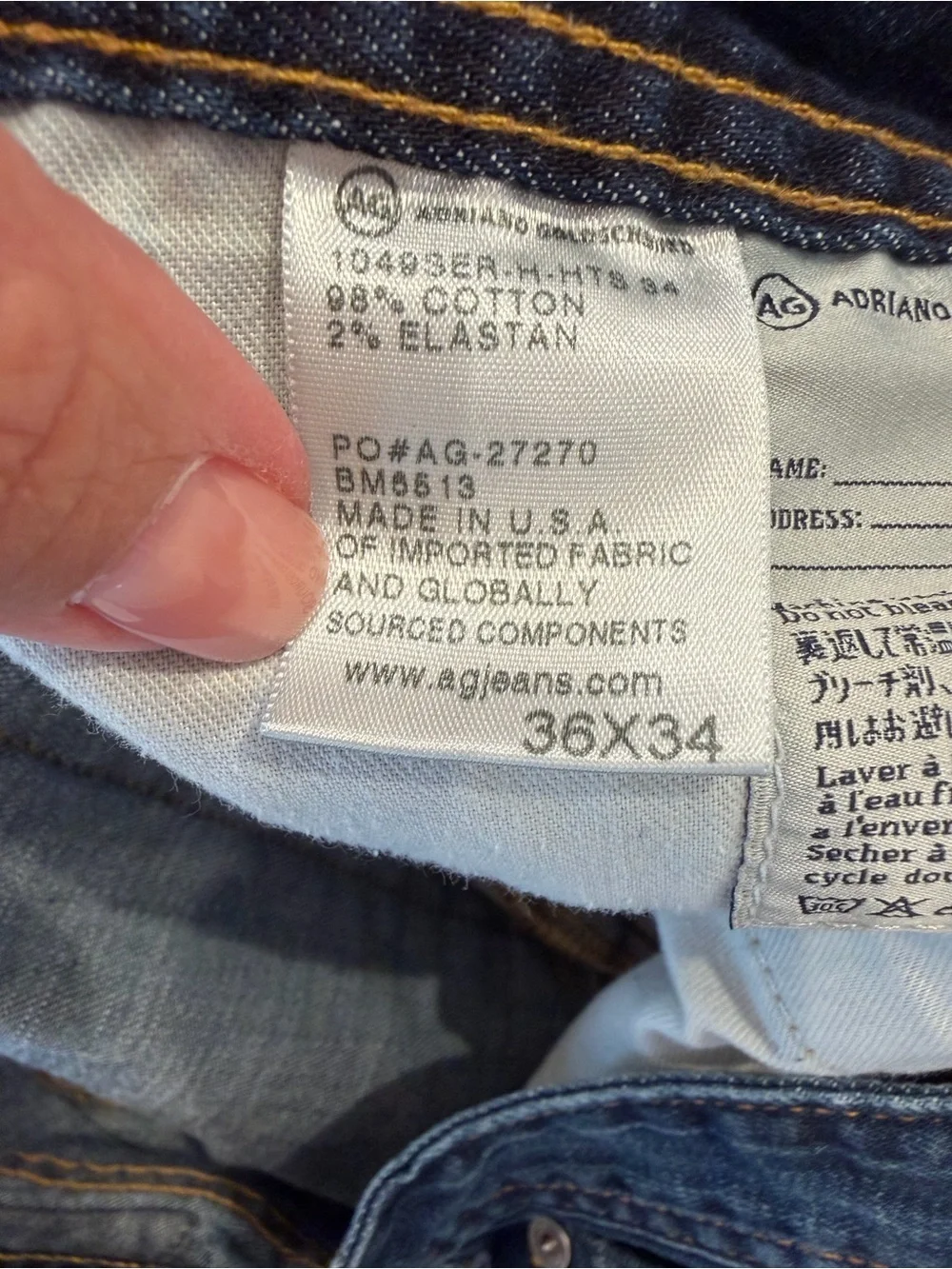 Ag Adriano Goldschmied Protege Straight leg Jeans